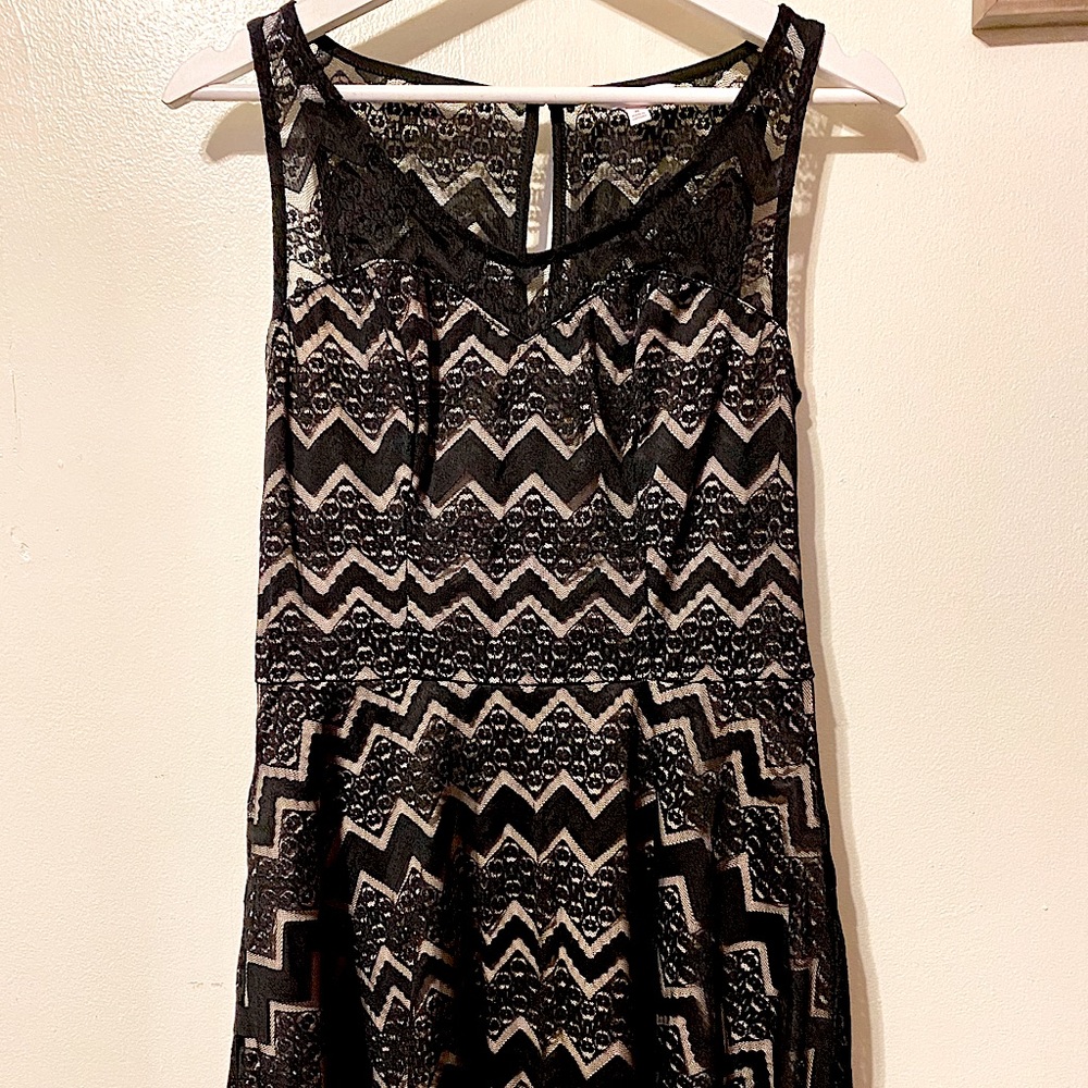 Candies black lace cocktail dress